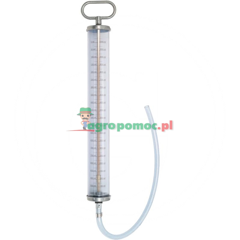 KS Tools Pompa dozująca PVC,wielkość przesuwu1000 ml,z wężem i skalą