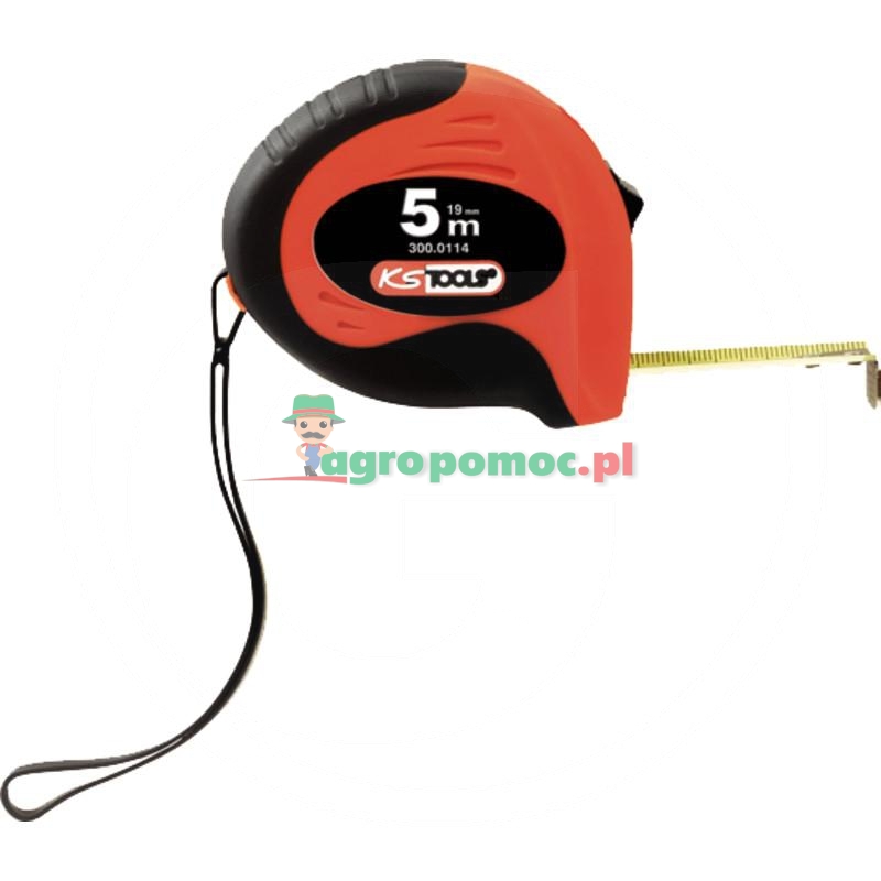 KS Tools PRECISIONplus Tasma mierniczaz ustalaczem i klipsem do paska 8m, 25mm