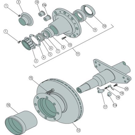 Meritor Pokrywa piasty | 21202627A