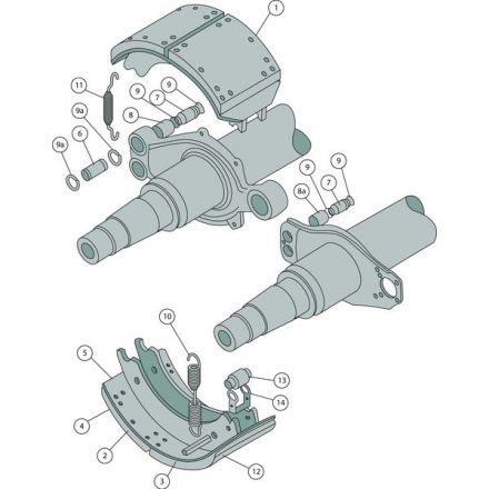 Meritor Szczęka hamulcowa | 15206005B